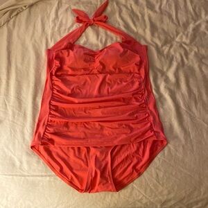 NWOT Ruby Ribbon one piece coral bathing suit size 22
